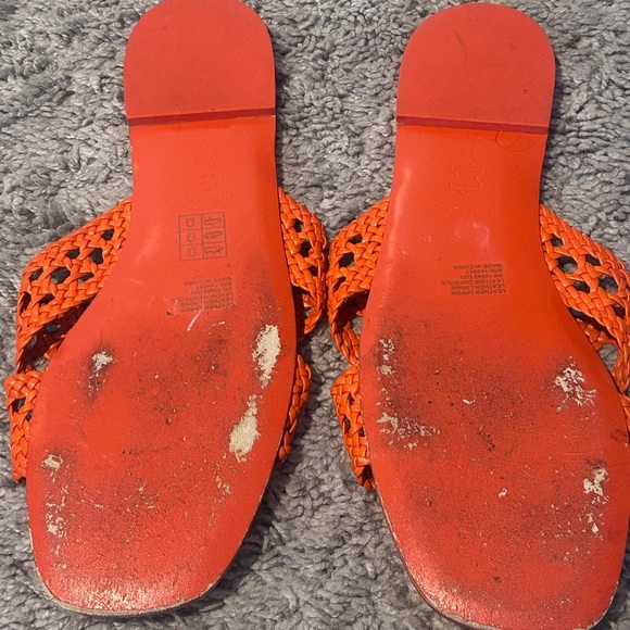 Tory Burch Woven Slide Sandals Womens 9 Luxury Designer Casual Chic Summer - Picture 4 of 4